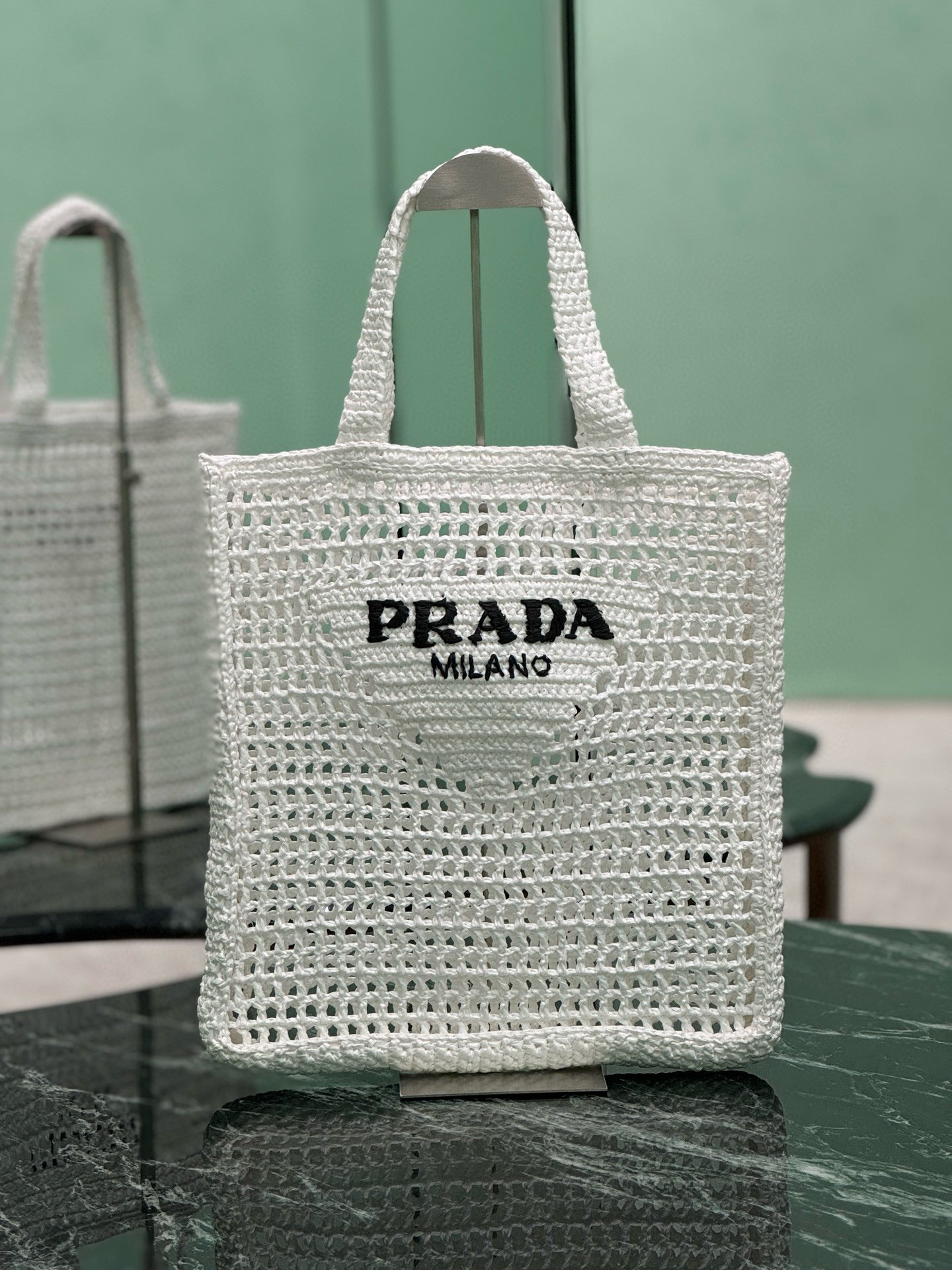PRD Raffia Tote Bag