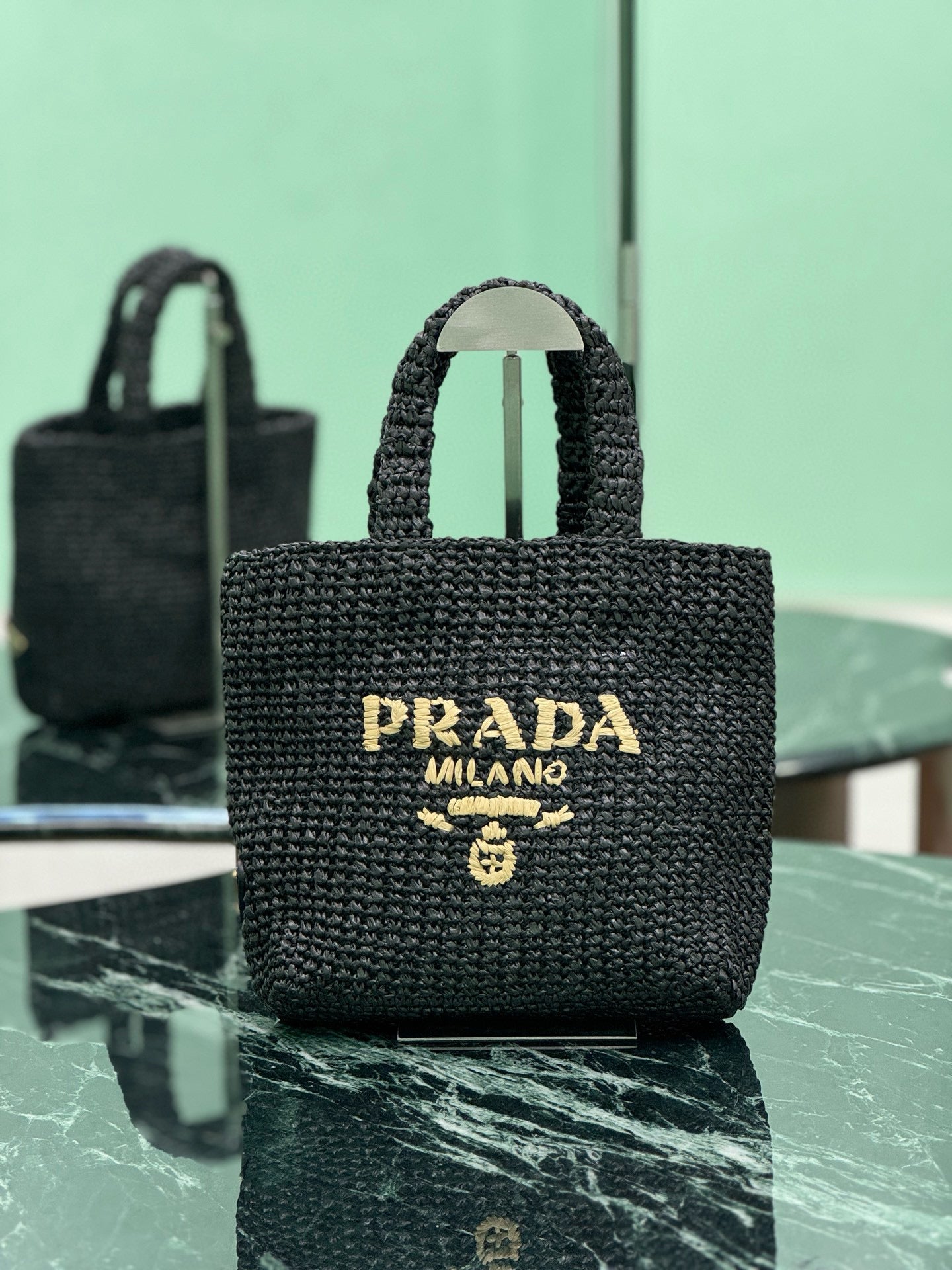 PRD Raffia Tote Bag