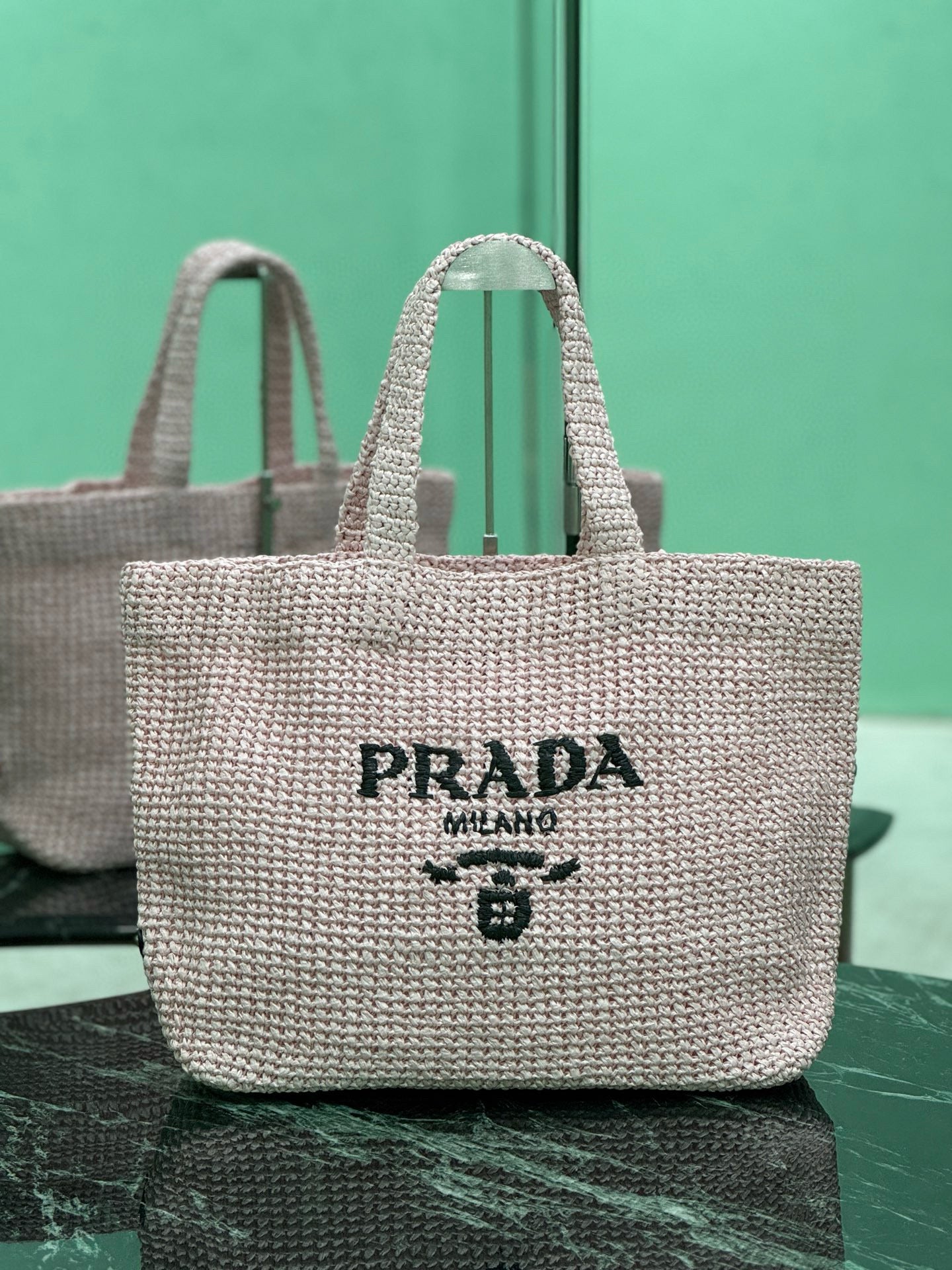 PRD Raffia Tote Bag