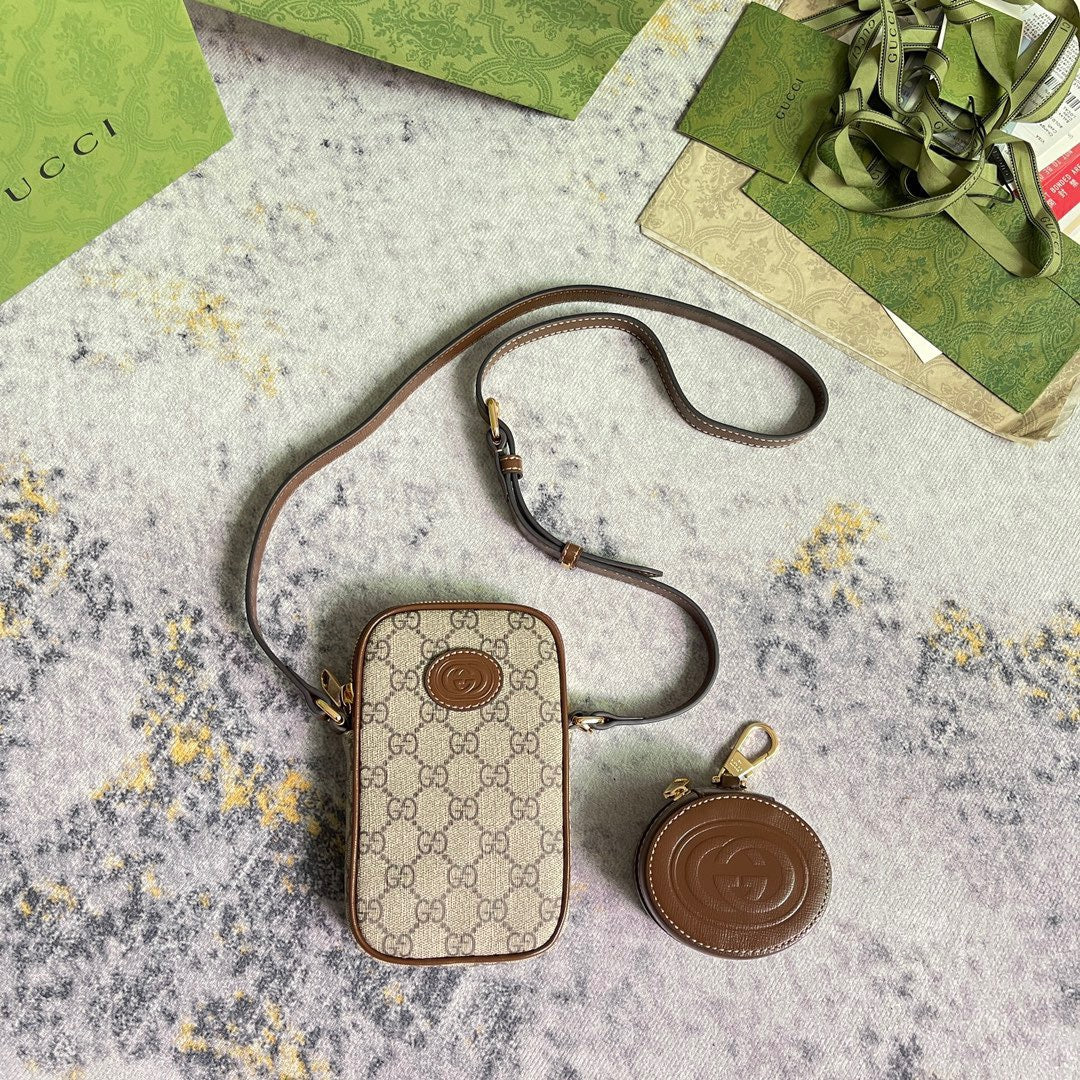 GC Ophidia GG Phone Case Bag with Coin Pouch