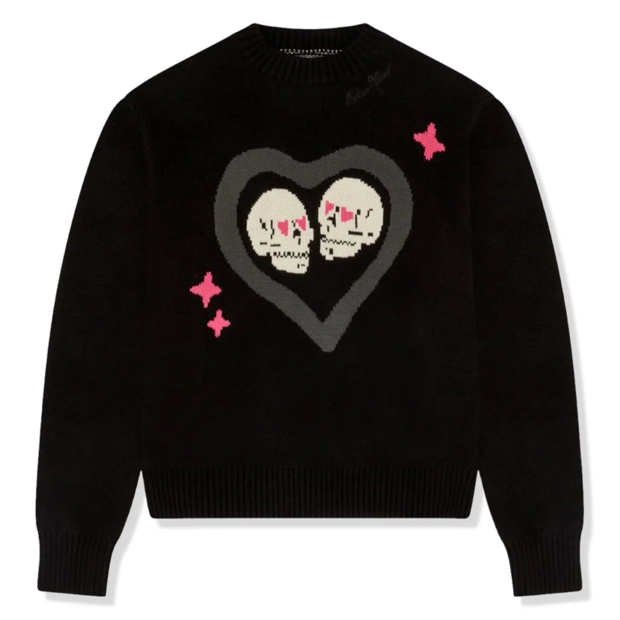 BPT Hearts Are Made To Be Broken Midnight Black Knit Sweatshirt