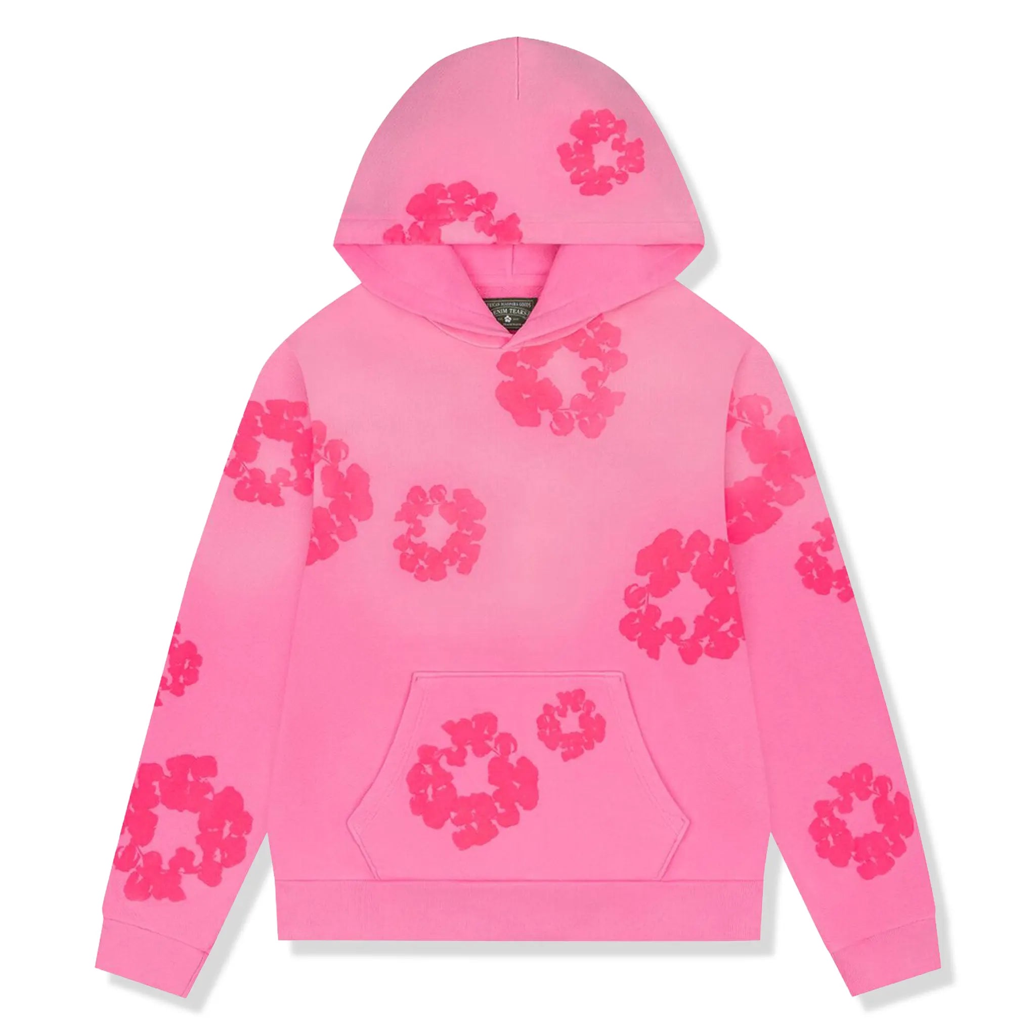 DMT Cotton Wreath Pink Monochrome Hoodie