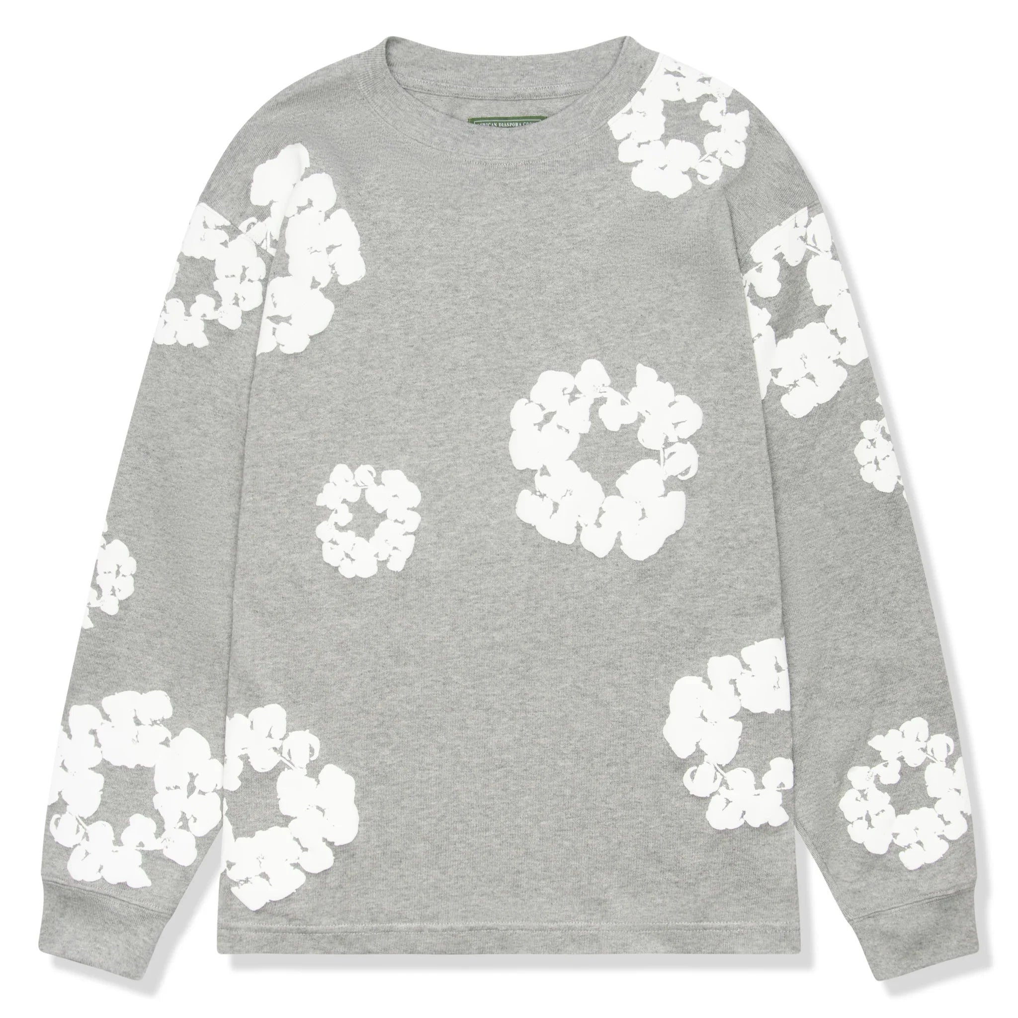 DMT The Cotton Wreath Long-Sleeve Grey T Shirt