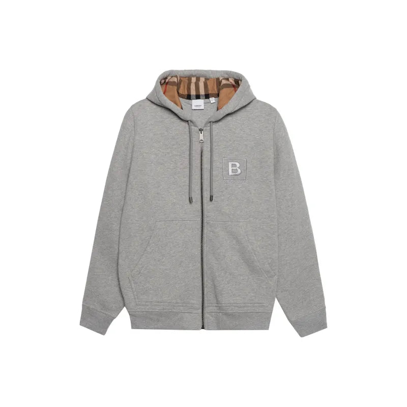 BBR Letter Graphic Zip Hoodie