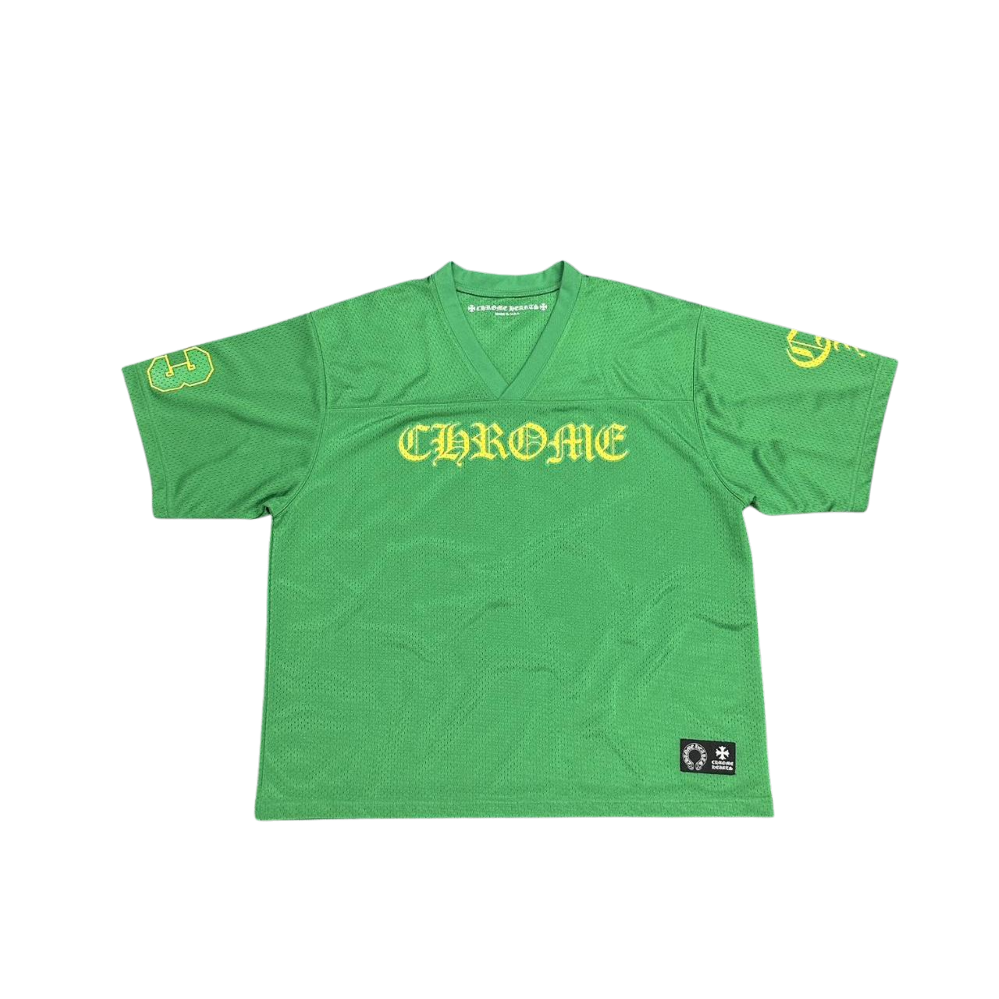 CH Men's Green and Yellow T-shirt