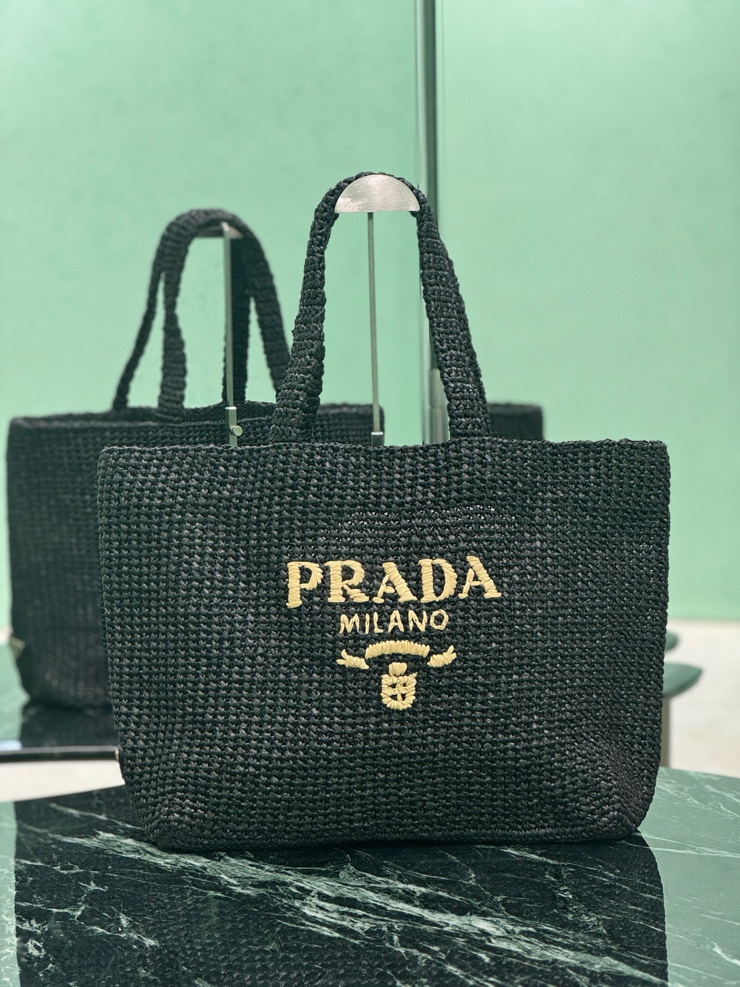 PRD Raffia Tote Bag