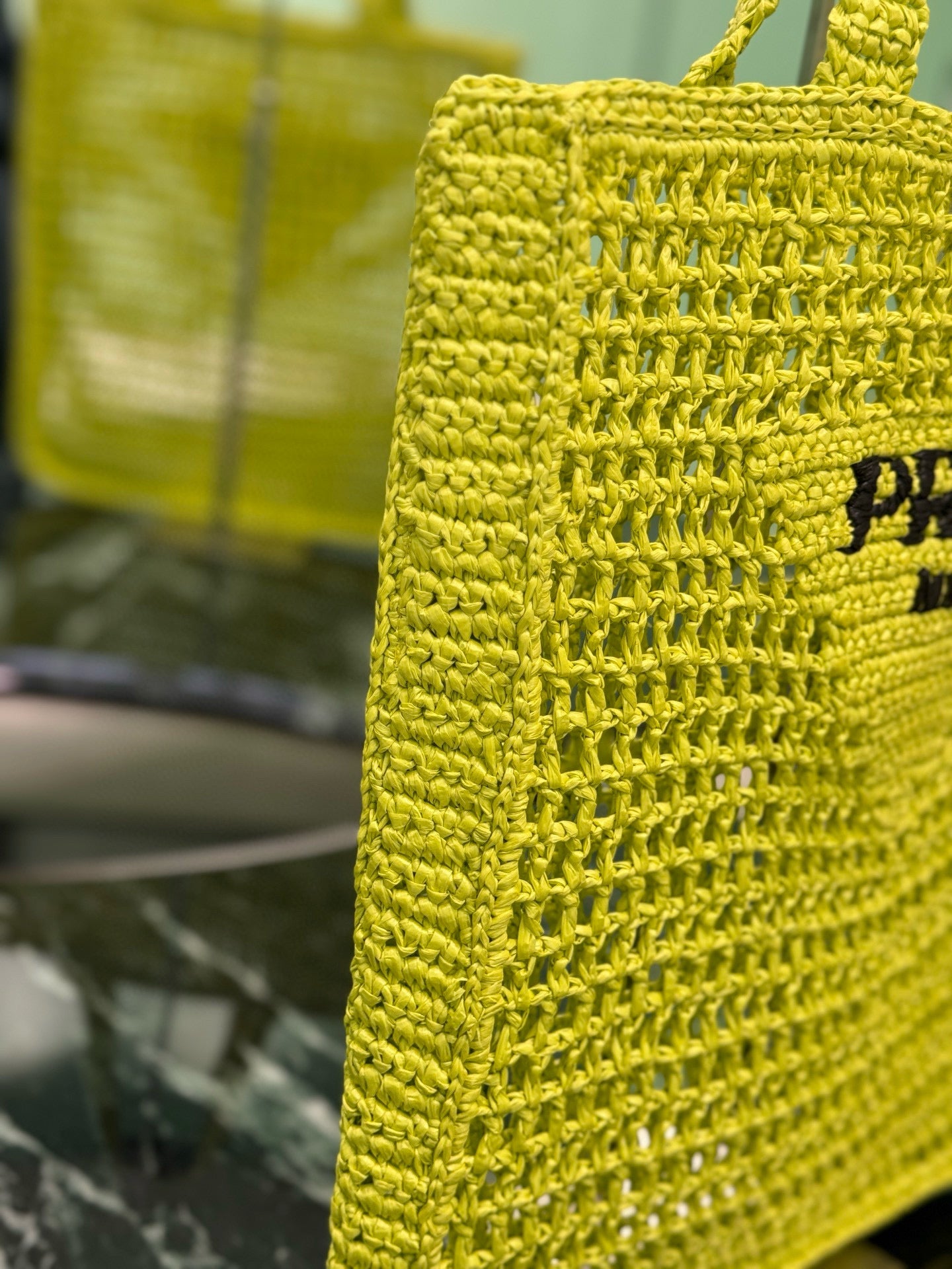 PRD Raffia Tote Bag