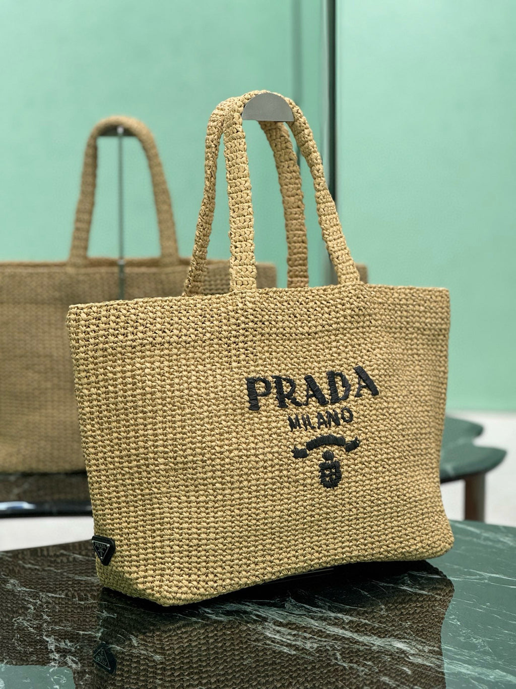 PRD Raffia Tote Bag