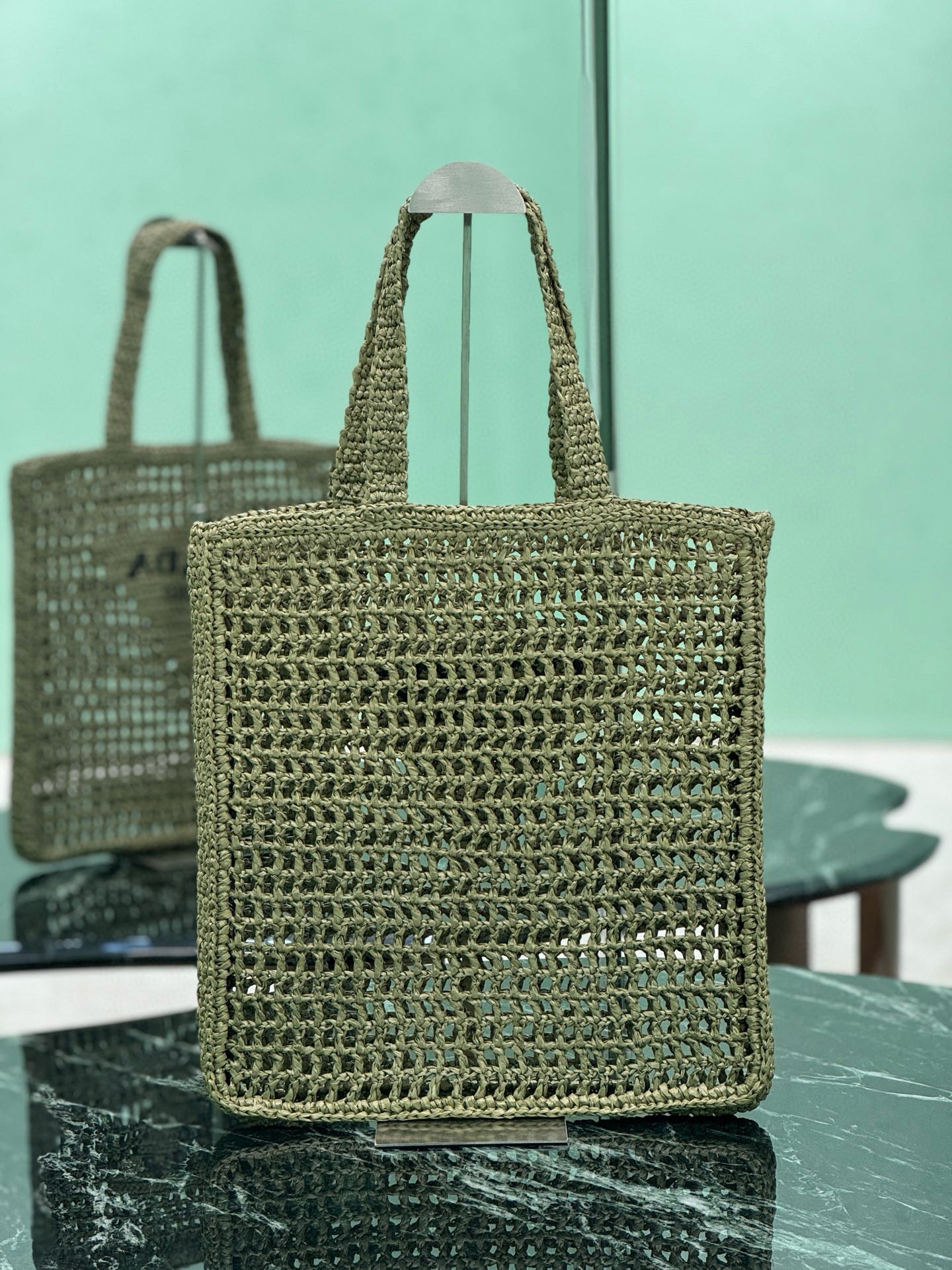 PRD Raffia Tote Bag
