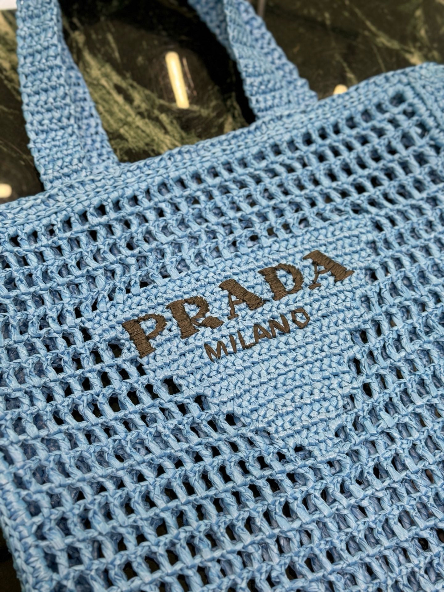 PRD Raffia Tote Bag