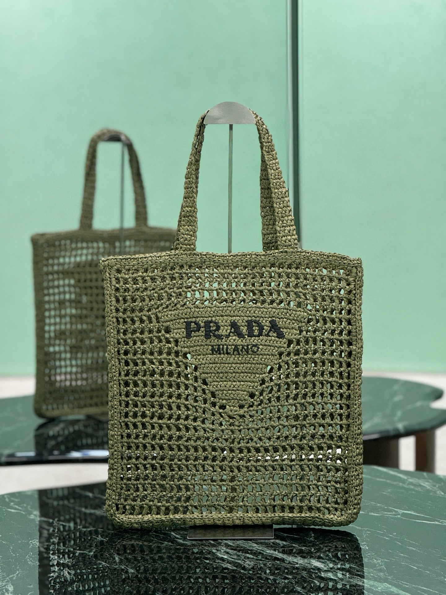 PRD Raffia Tote Bag