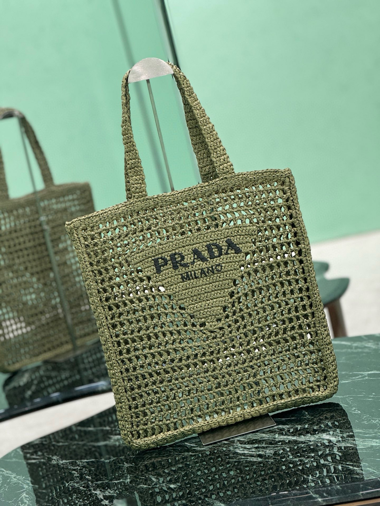 PRD Raffia Tote Bag