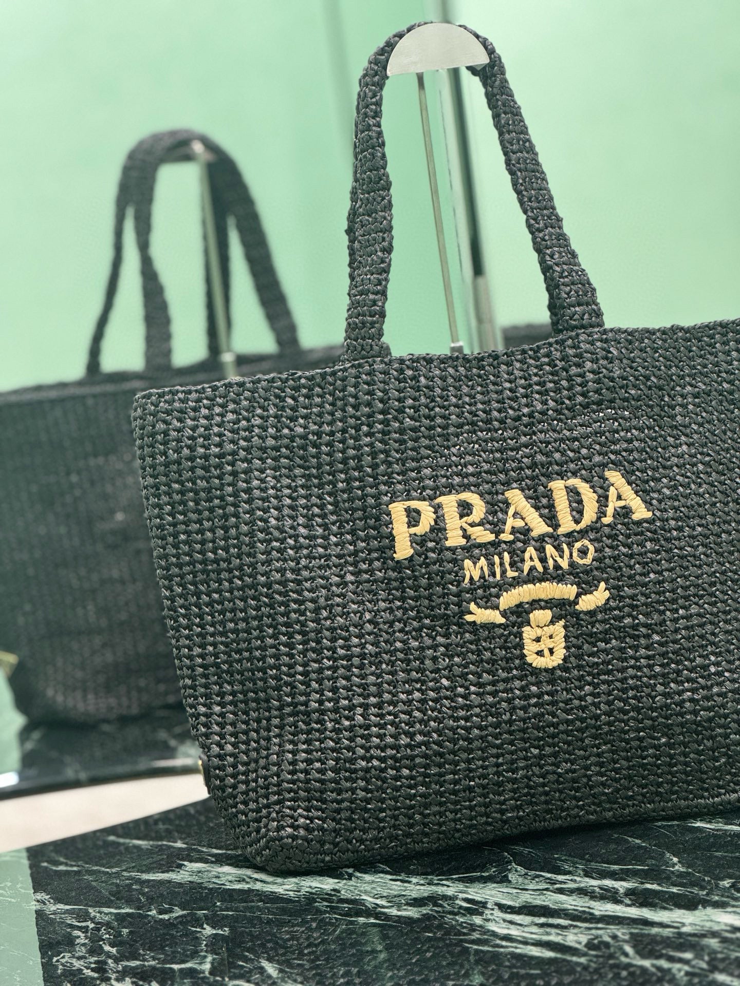 PRD Raffia Tote Bag