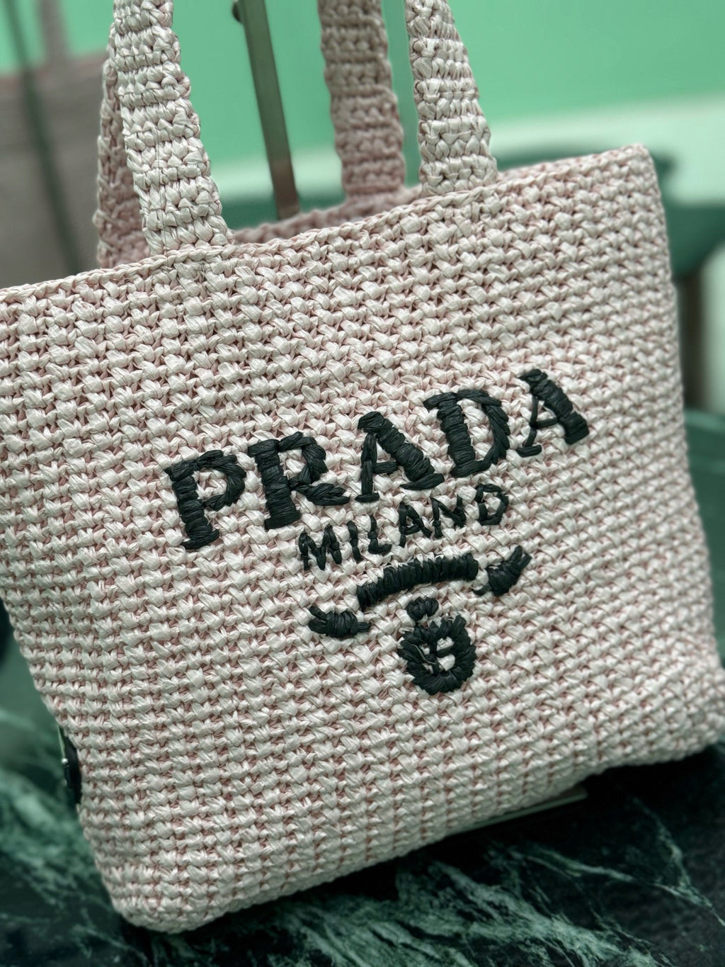 PRD Raffia Tote Bag