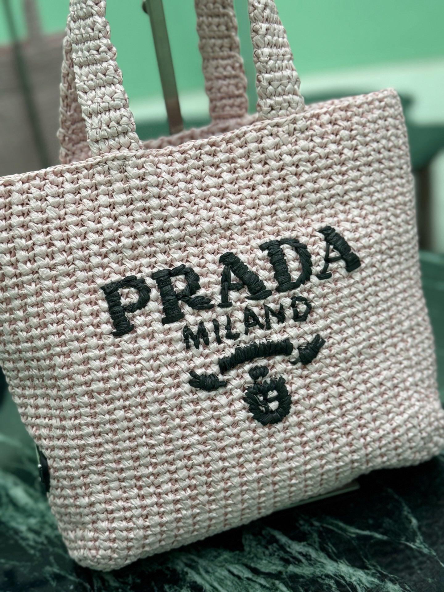 PRD Raffia Tote Bag