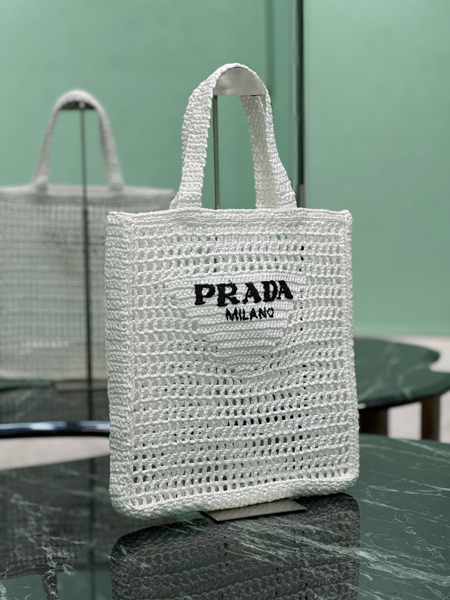 PRD Raffia Tote Bag