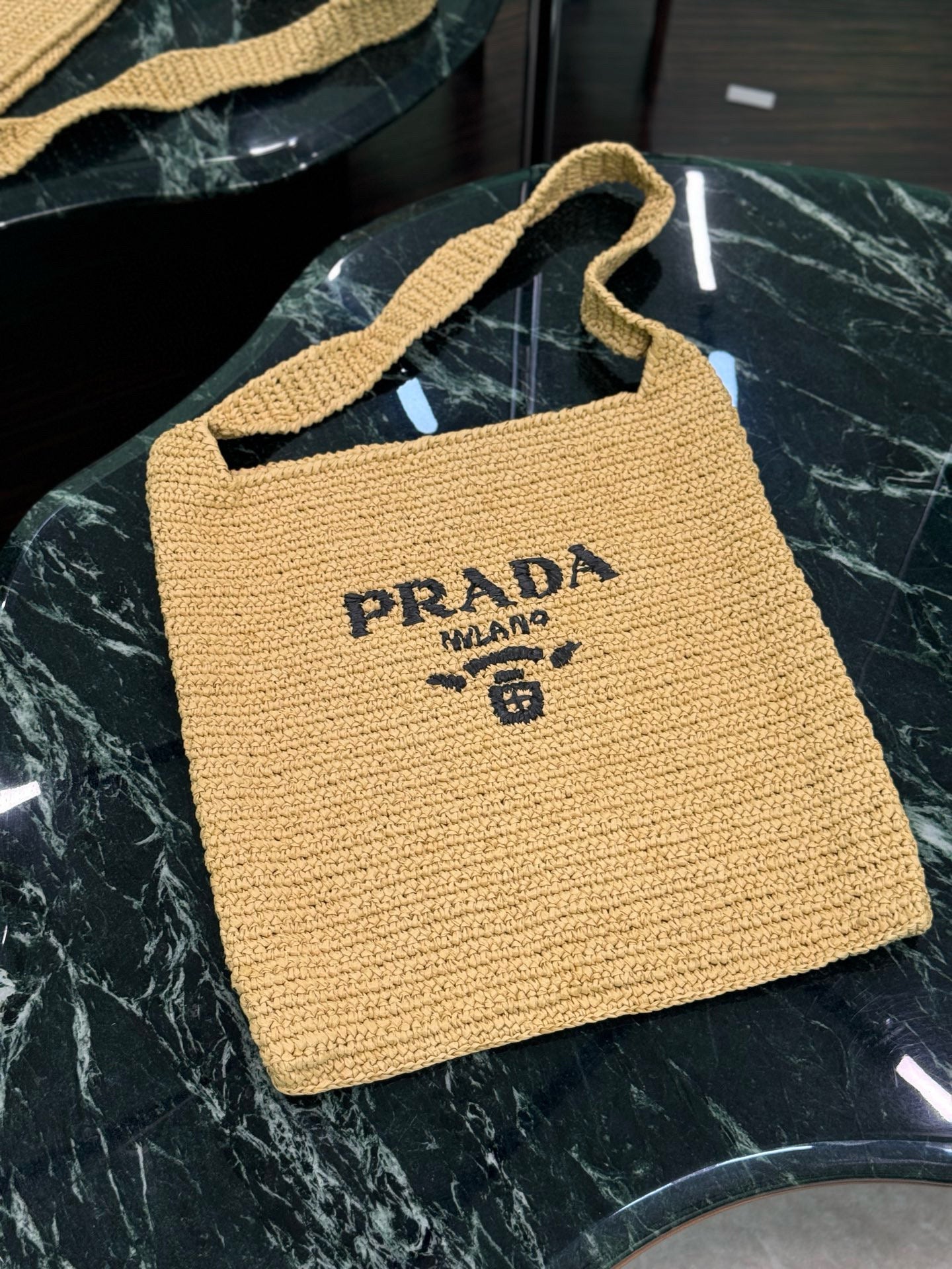 PRD Raffia Tote Bag