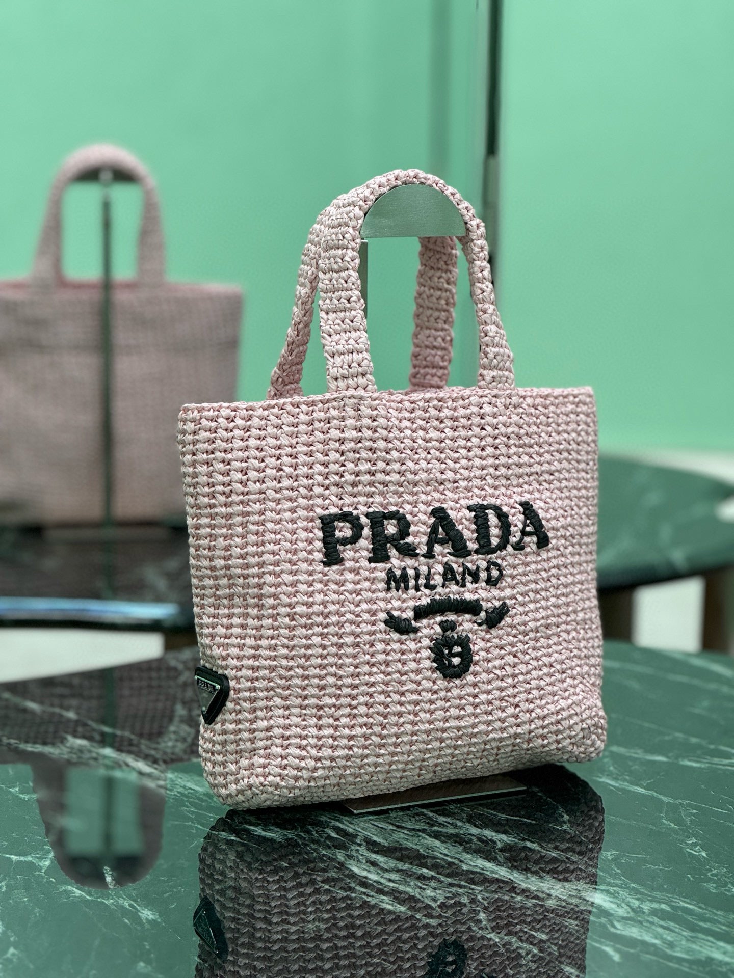 PRD Raffia Tote Bag