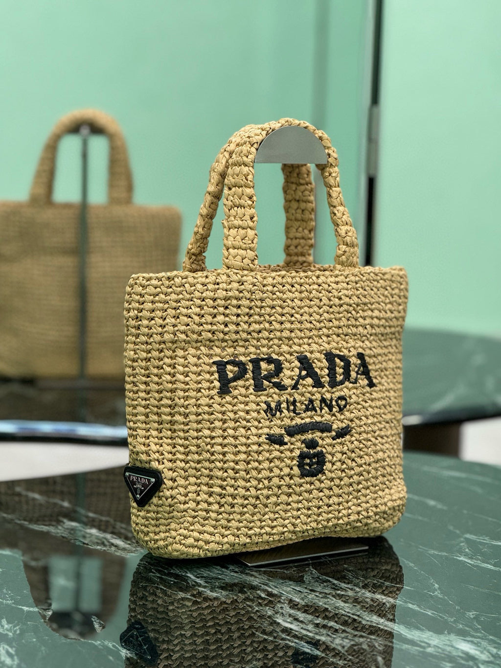 PRD Raffia Tote Bag