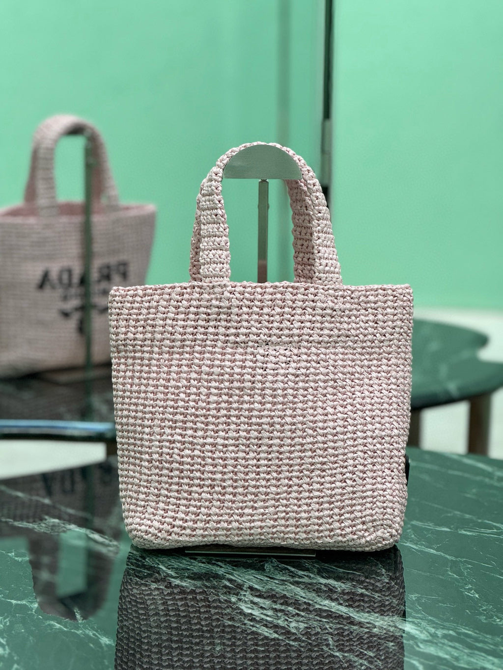 PRD Raffia Tote Bag