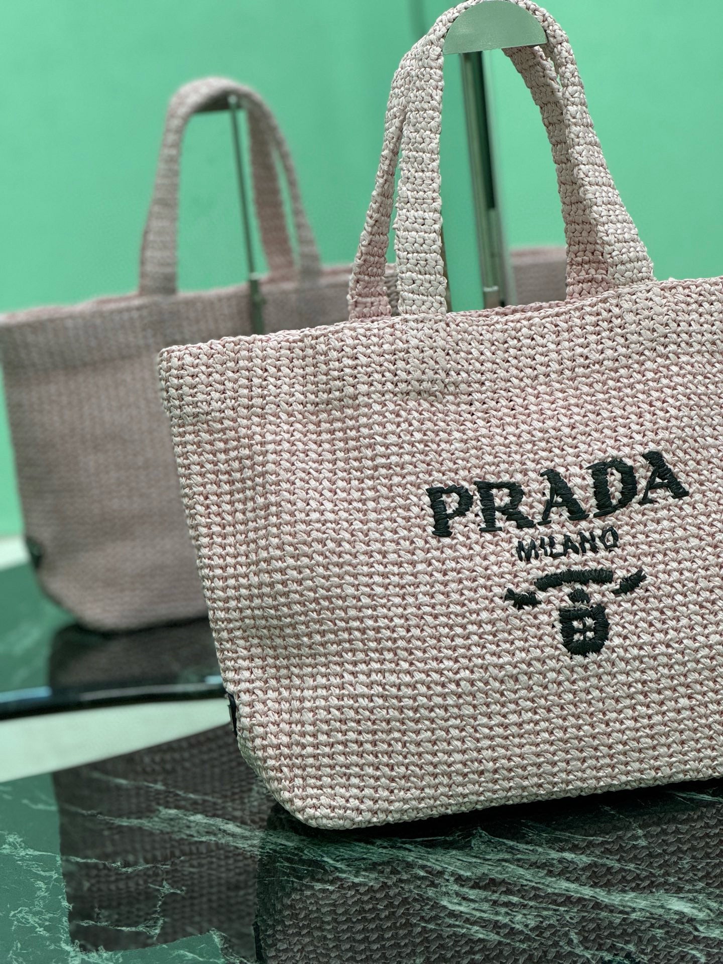 PRD Raffia Tote Bag