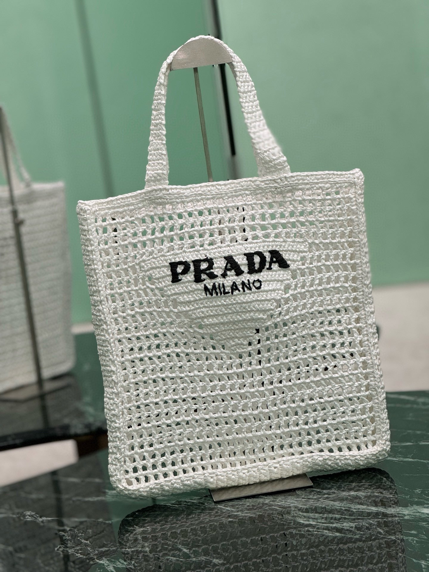 PRD Raffia Tote Bag