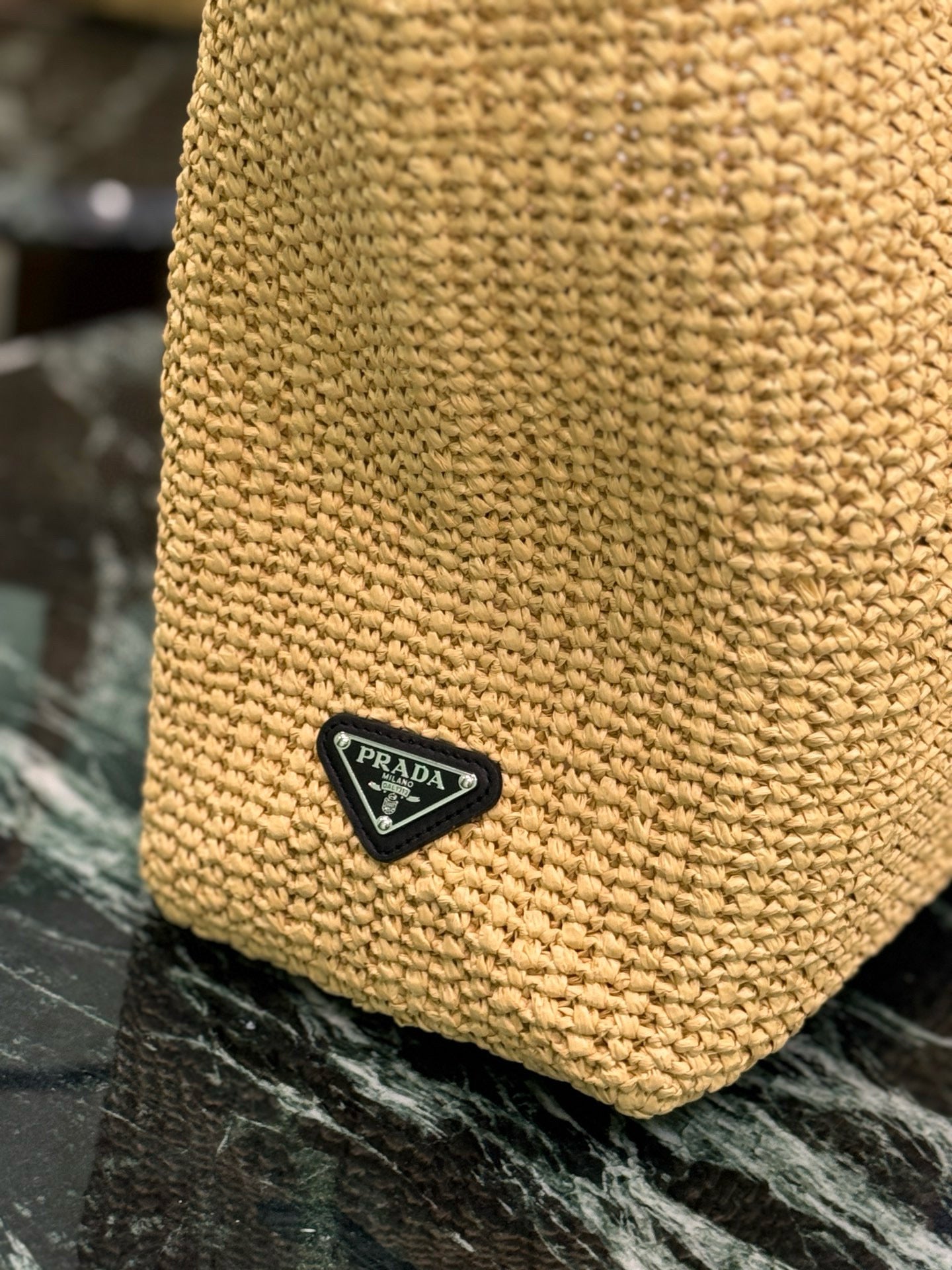 PRD Raffia Tote Bag