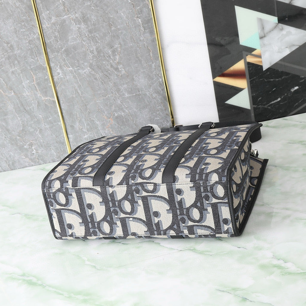 CD Oblique East-West Tote Bag