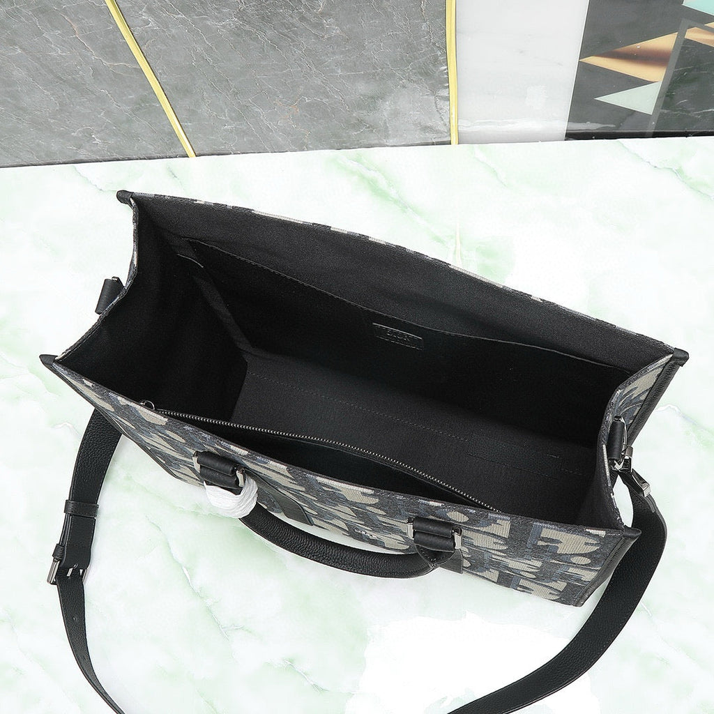 CD Oblique East-West Tote Bag
