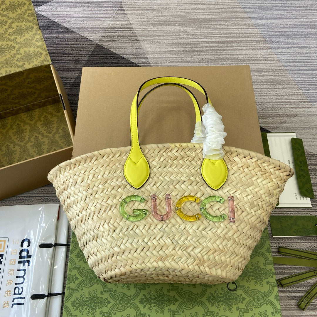 GC Straw Tote Mini
