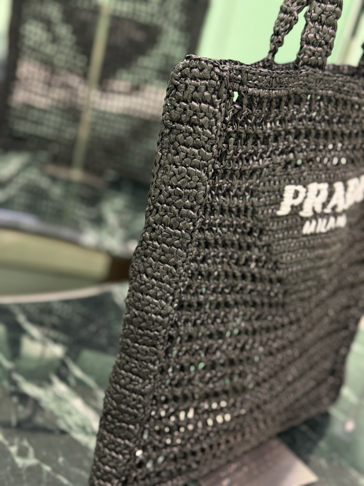 PRD Raffia Tote Bag