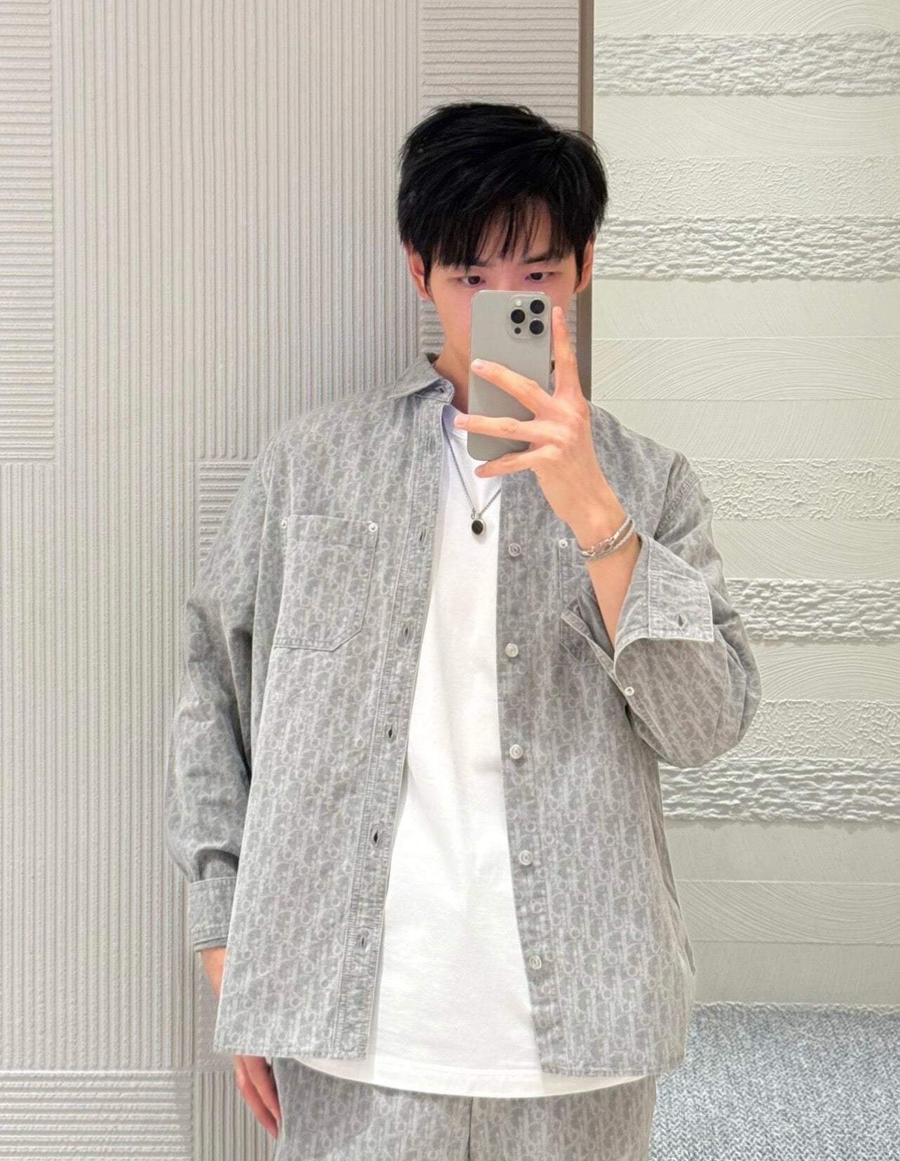 CD Denim Button-Up