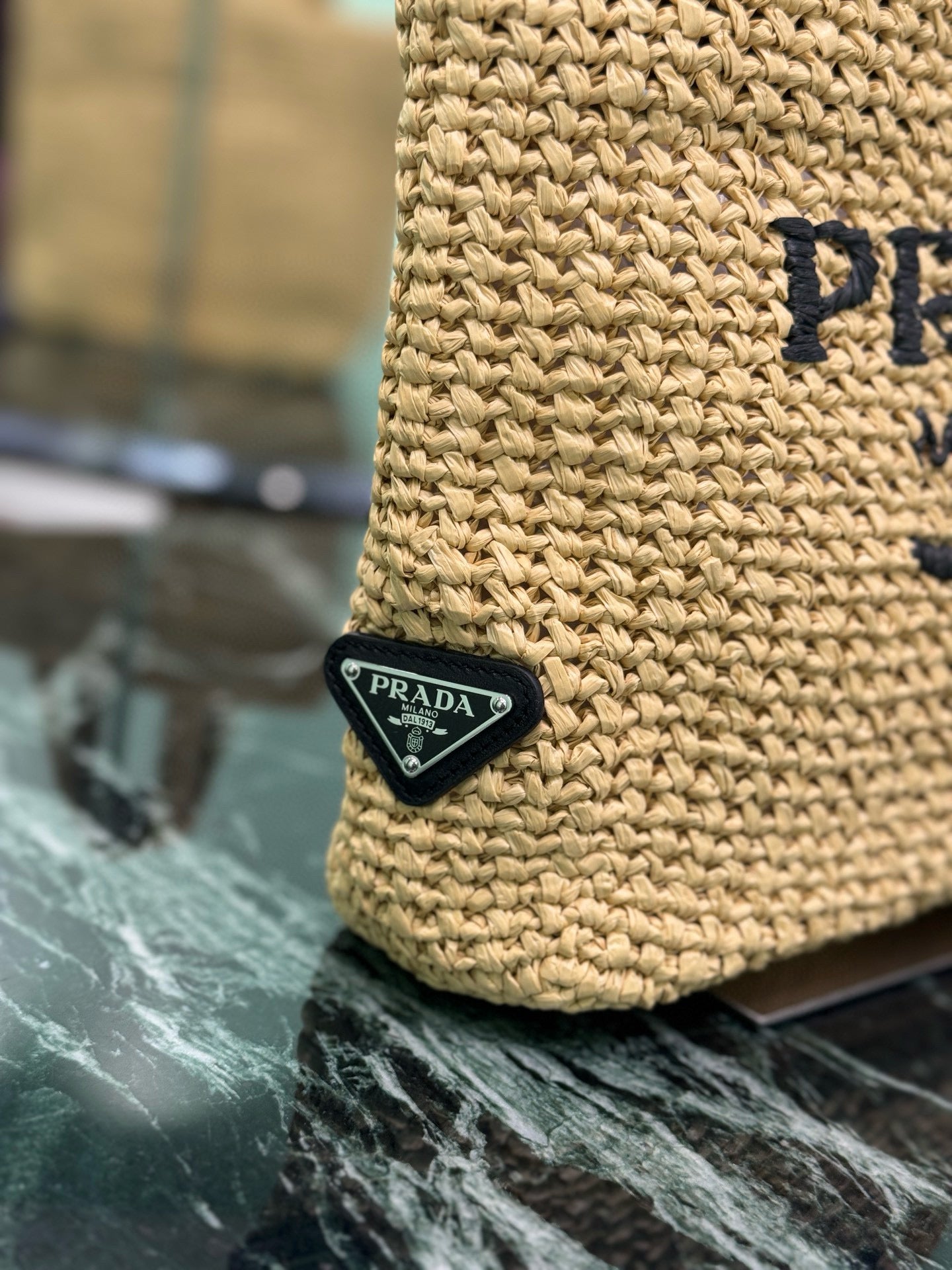 PRD Raffia Tote Bag