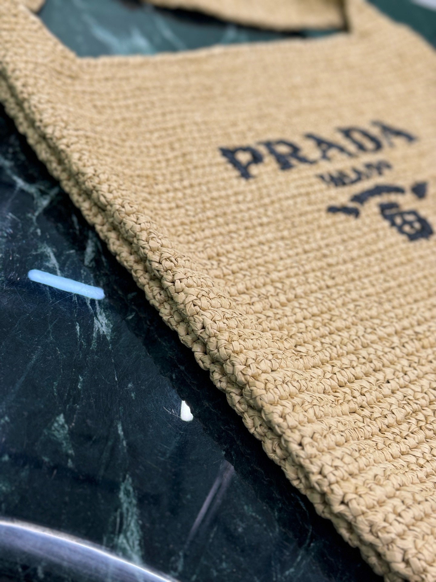 PRD Raffia Tote Bag