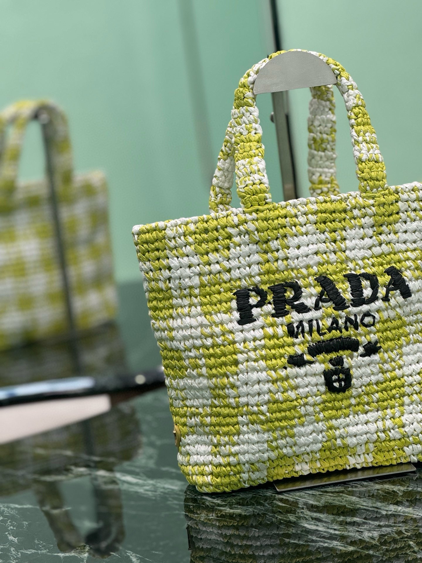 PRD Raffia Tote Bag