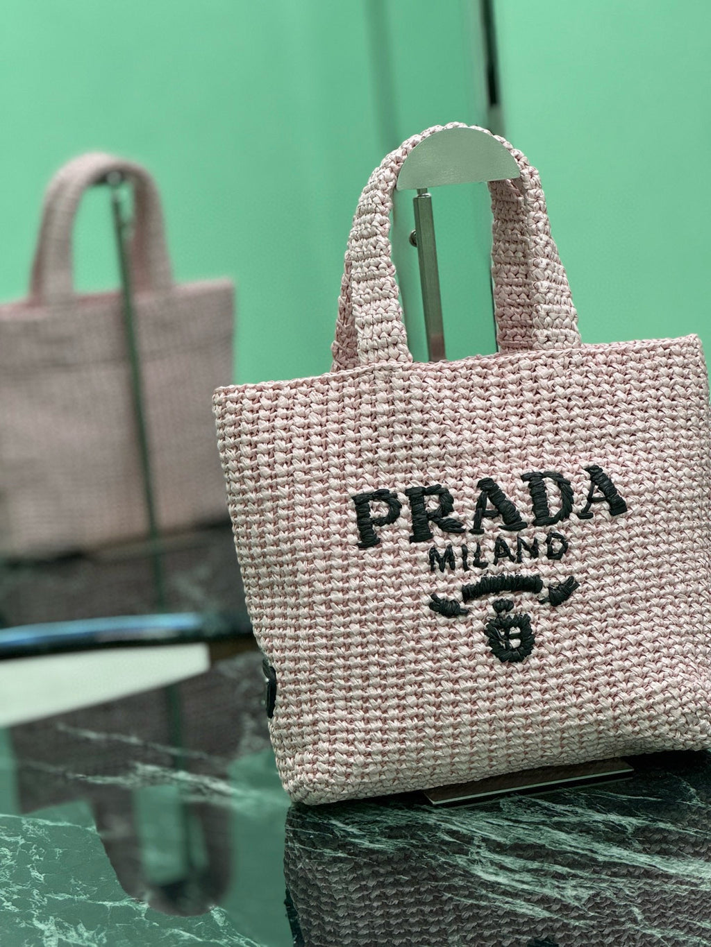 PRD Raffia Tote Bag