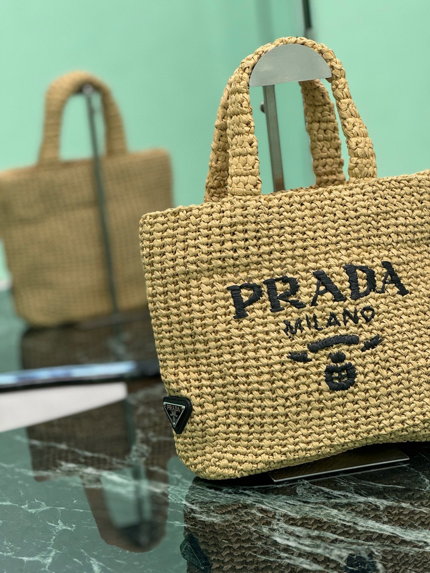 PRD Raffia Tote Bag