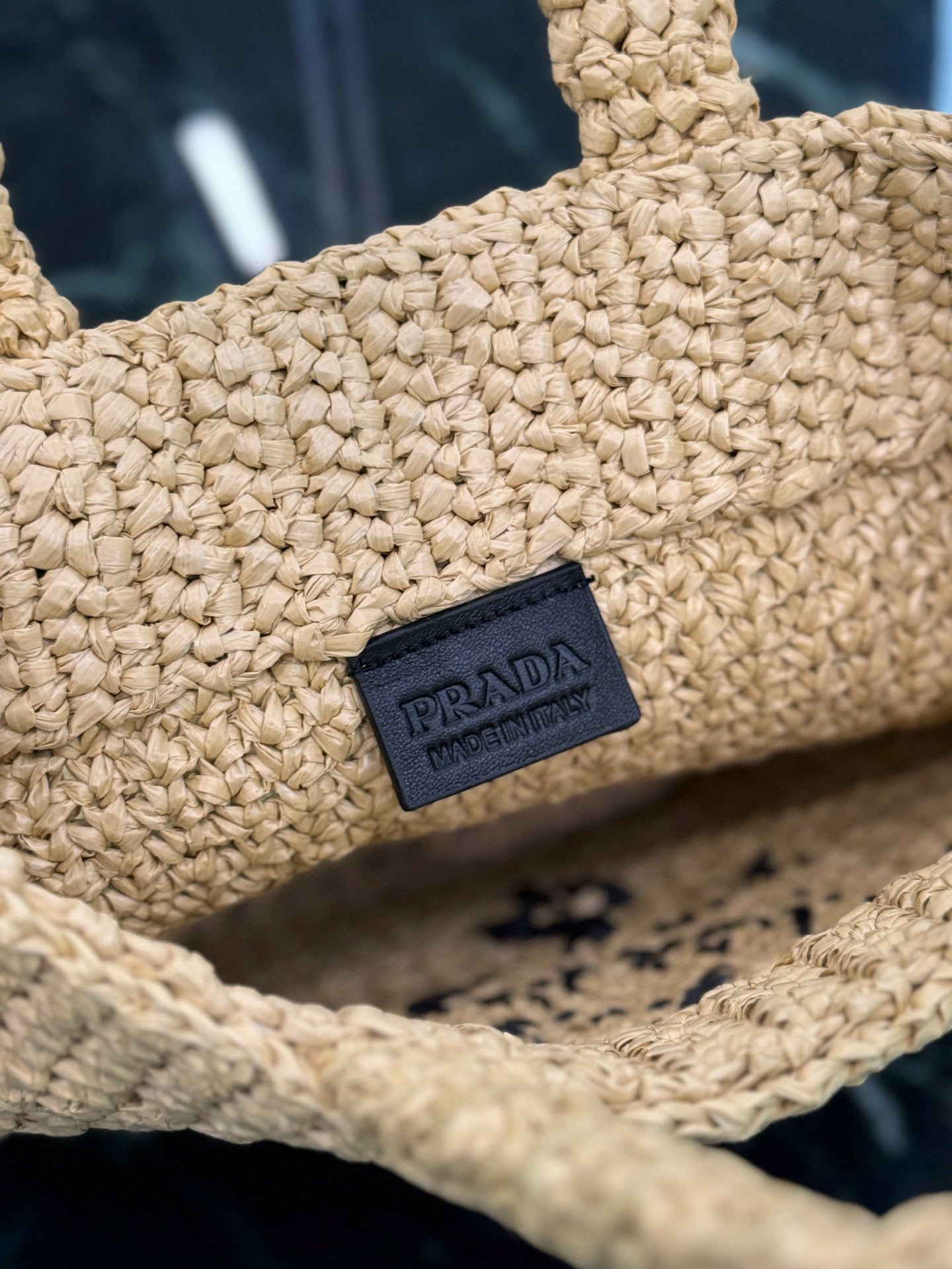 PRD Raffia Tote Bag