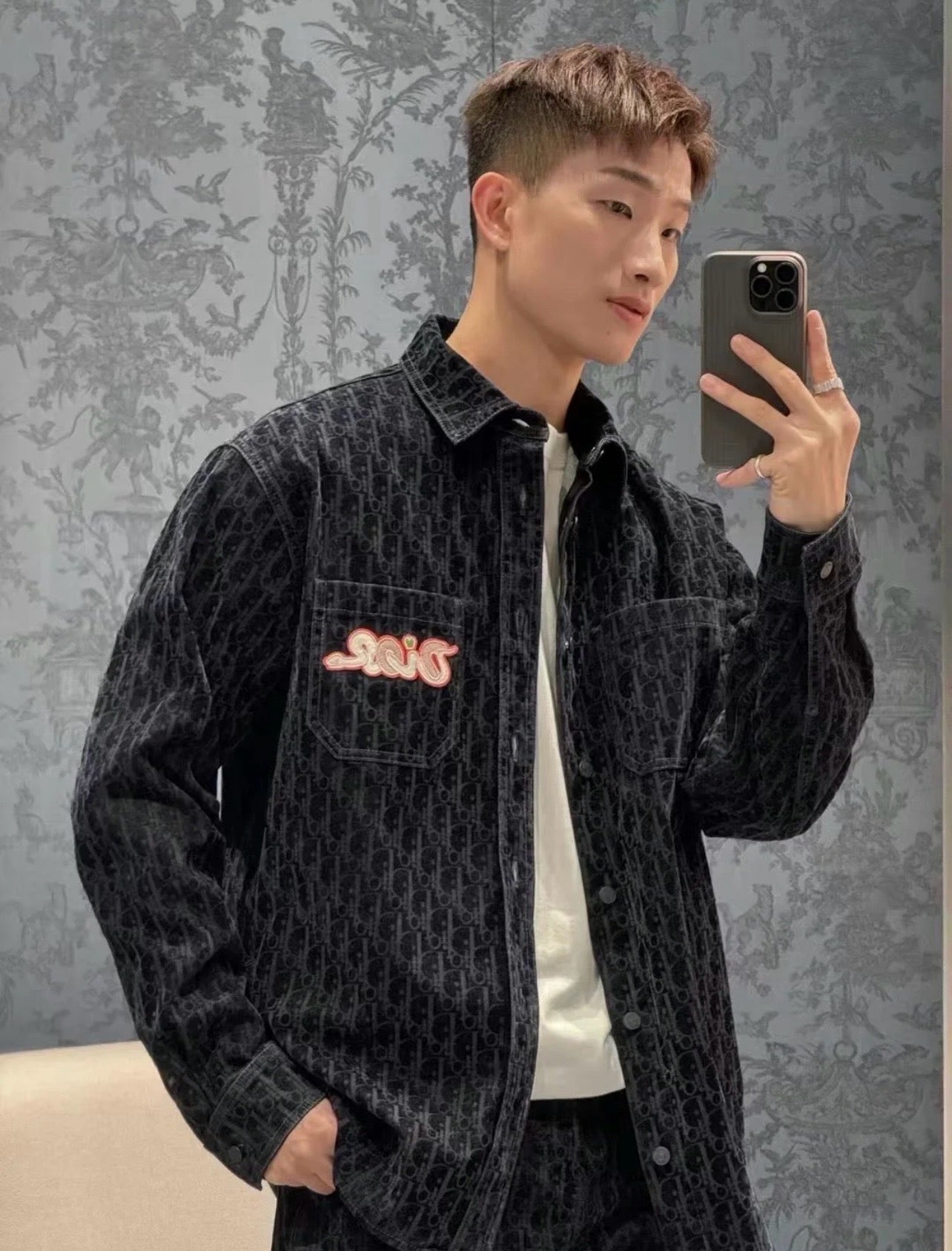 CD Denim Button-Up