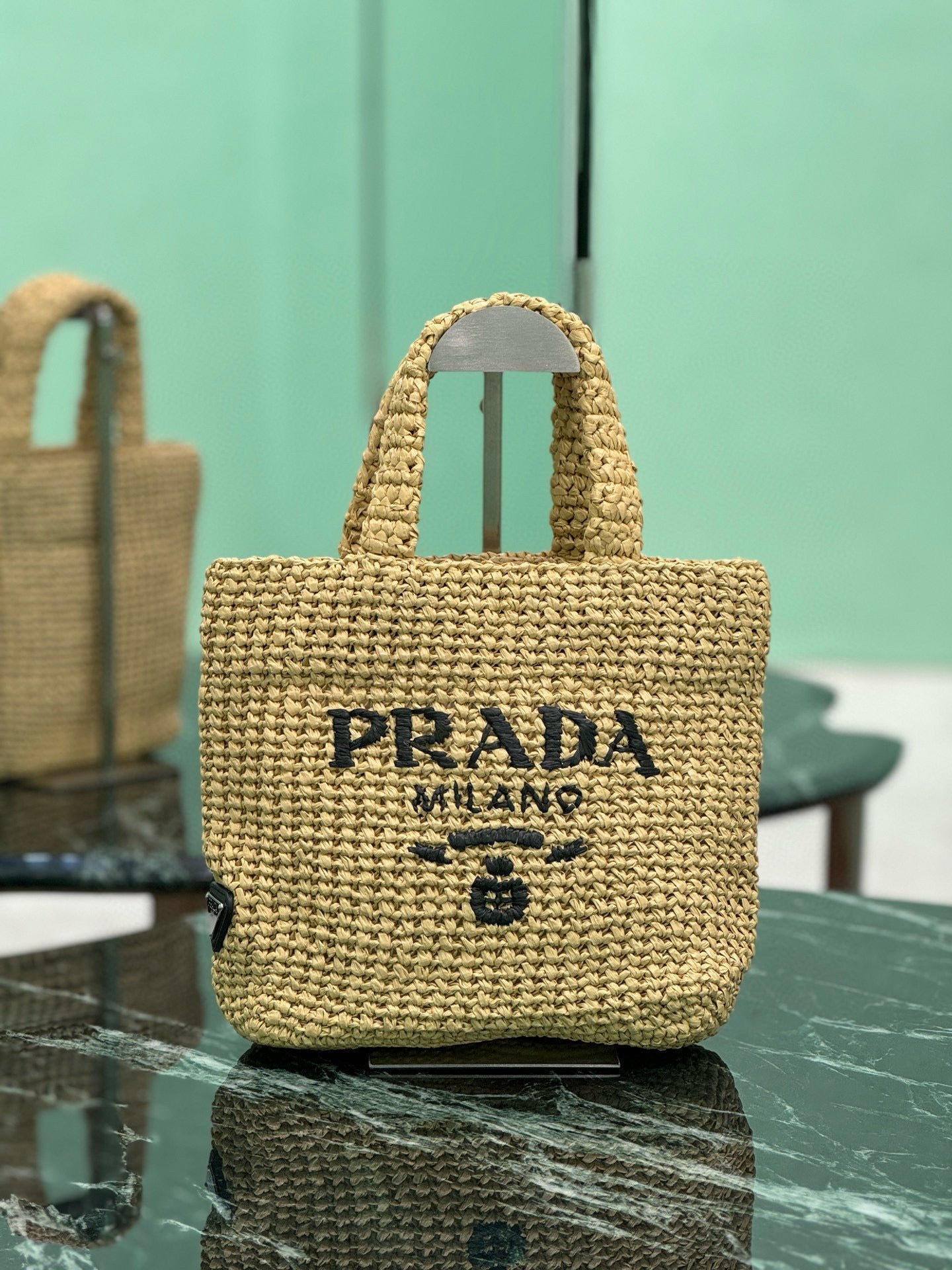 PRD Raffia Tote Bag