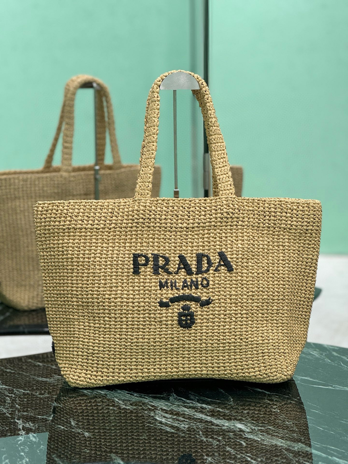 PRD Raffia Tote Bag