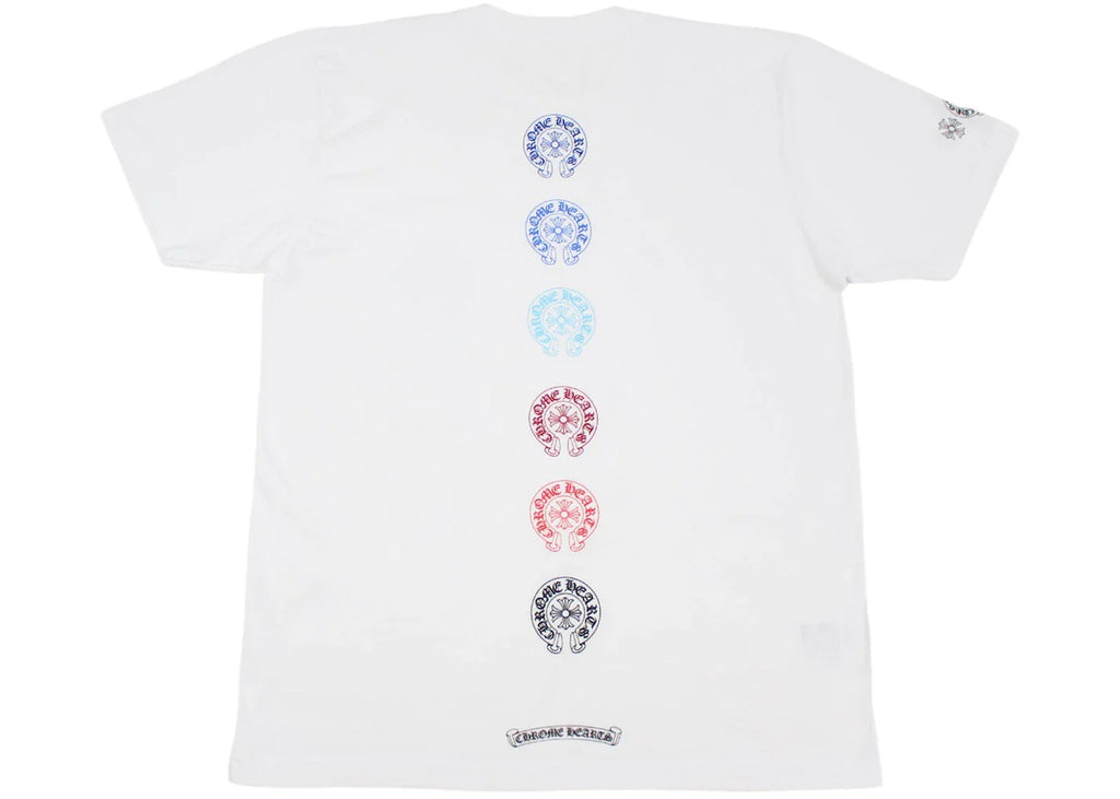 CH Multi Color Horse Shoe T-shirt White