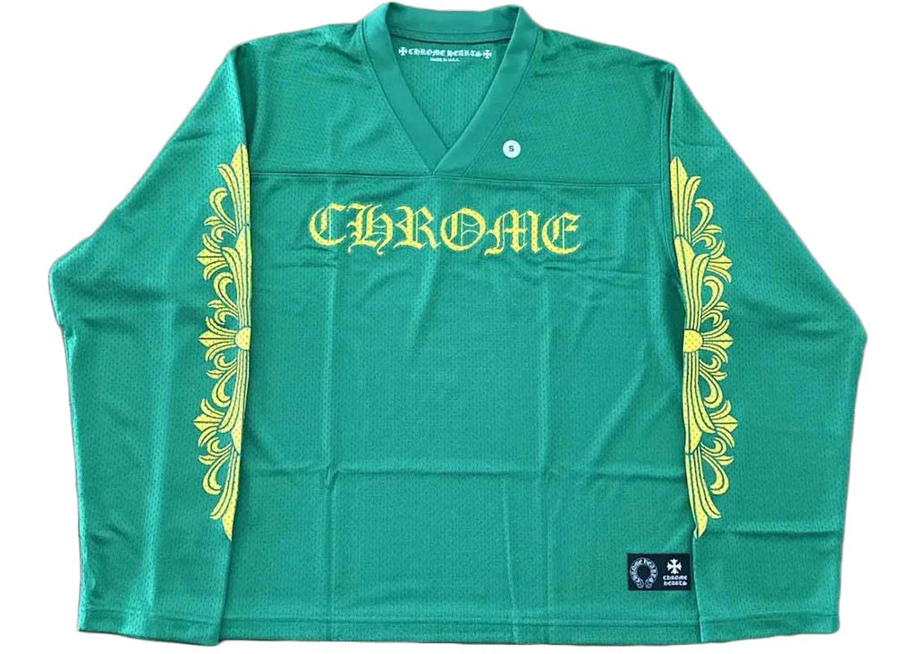 CH Sports Mesh Warm Up Jersey Green/Yellow