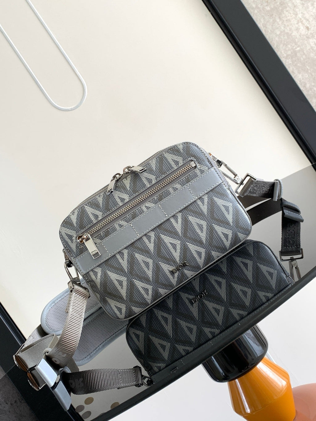CD Diamond Messenger Bag