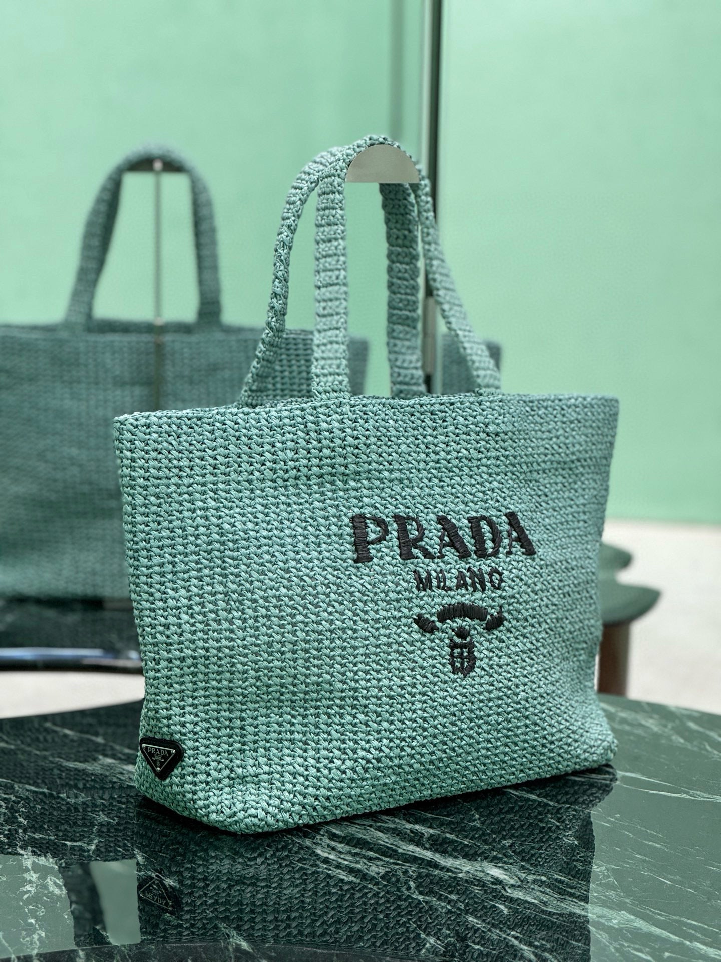 PRD Raffia Tote Bag