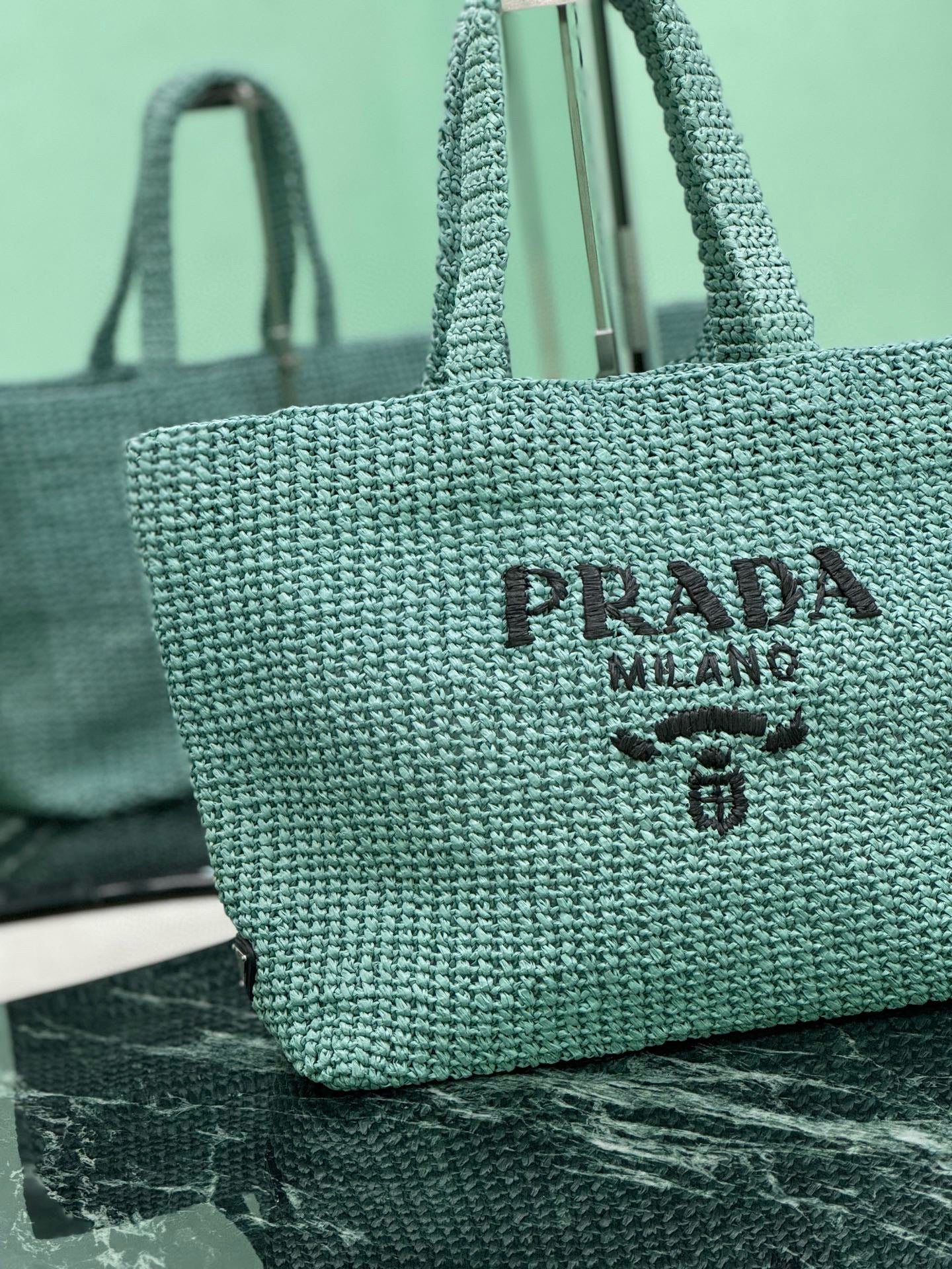 PRD Raffia Tote Bag