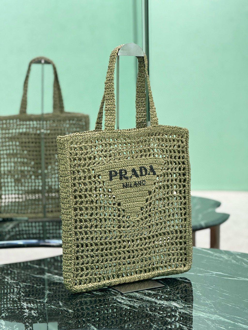 PRD Raffia Tote Bag