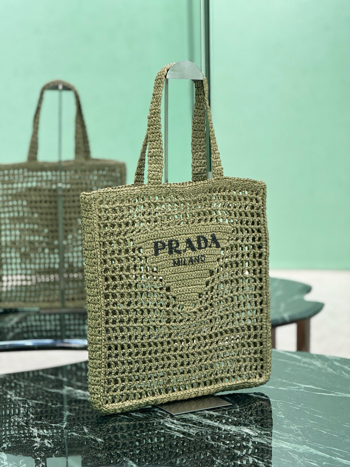 PRD Raffia Tote Bag