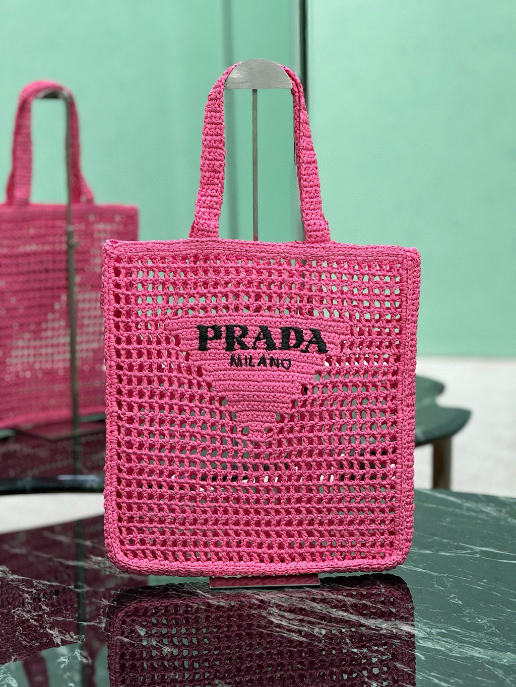 PRD Raffia Tote Bag