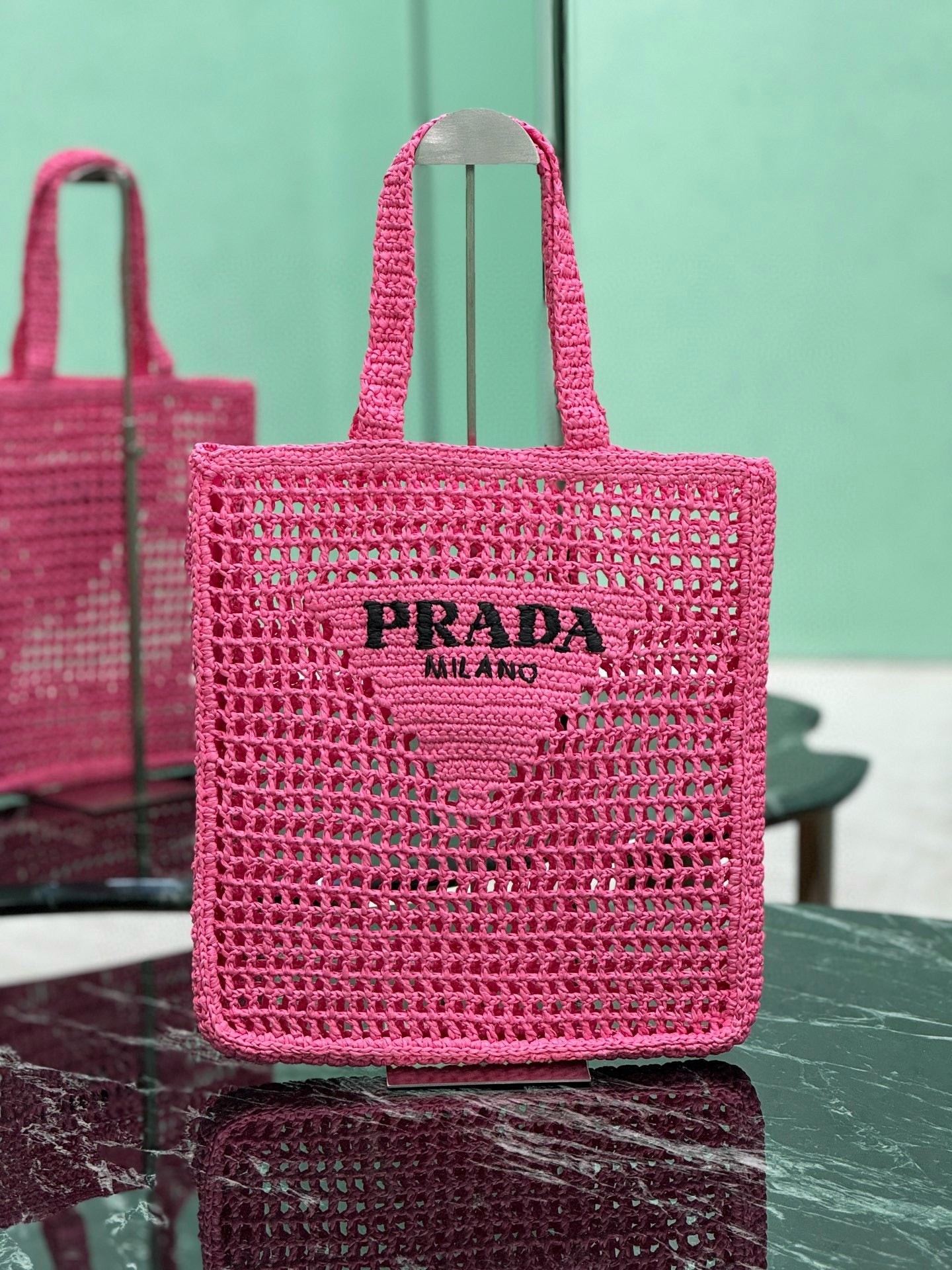 PRD Raffia Tote Bag